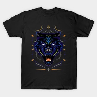 Head Wolf Illustration T-Shirt